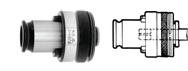Tension & Compression Tap Adaptor - 1/2" - Adaptor Size 2 - Industrial Tool & Supply