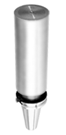V-Flange Blank Bars - CAT50 OT; 11" Gage Lgth - Industrial Tool & Supply