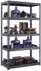 36 x 18 x 84'' - 5-Shelf Boltless Reinforced Shelving Unit (Gray) - Industrial Tool & Supply