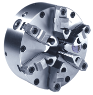 Steel Body Setrite Universal Chuck - 10" Plain Mount; 6-Jaw - Industrial Tool & Supply