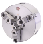 10" 3 Jaw Self Centering Scroll Chuck; D1-8; Direct Mount; Steel Body - Industrial Tool & Supply
