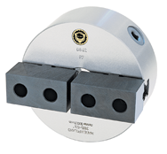 Semi-Steel Self-Center Lathe Chuck - 8" Plain Mount; 2-Jaw - Industrial Tool & Supply