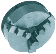 Quick-Clamp Self-Center Scroll Chuck - 5" Plain Mount - Industrial Tool & Supply