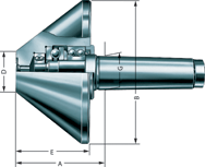 3MT HD 60° Bull Nose - Live Center - Industrial Tool & Supply