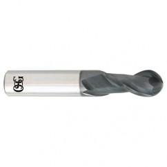 1/2 x 1/2 x 1 x 3 2Fl Carbide Ball OSG HY-PRO® CARB End Mill-TiALN - Industrial Tool & Supply