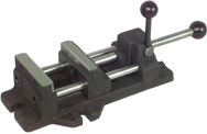 Quick-Set Adjustable Drill Press Vise - 4" Jaw Width - Industrial Tool & Supply