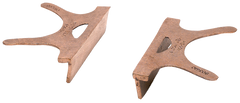 404-3, Copper Jaw Caps, 3" Jaw Width - Industrial Tool & Supply