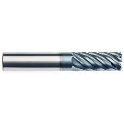 6mm x 6mm x 12mm x 57mm x 7 Flute  0,5mmR 2xD Pow-R-Path Mill AlCRNX Coated-Series IPT7-CR - Industrial Tool & Supply