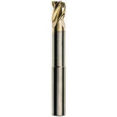 1/4 x 1/4 x 3/8 x 2-1/2 w/7/8 Reach Square 3 Flute Carbide M223N Streaker End Mill-ZrN - Industrial Tool & Supply