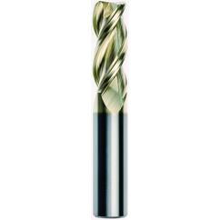 3/4 x 3/4 x 2-1/4 x 5 Square 3 Flute Carbide M223 Streaker End Mill-ZrN - Industrial Tool & Supply