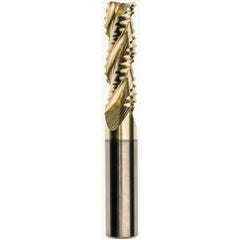 20 x 20 x 60 x 125mm 1.0mm Radius 3 Flute Carbide M233 Streaker Roughing End Mill-ZrN - Industrial Tool & Supply