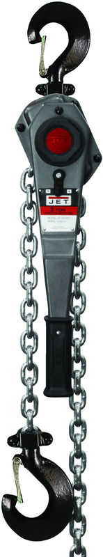 JLH Series 3 Ton Lever Hoist, 15' Lift with Overload Protection & Shipyard Hooks - Industrial Tool & Supply