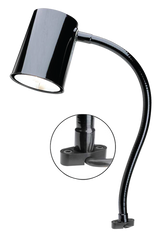 Gooseneck Machinery Light - 24" OAL- Clamp Mount - Industrial Tool & Supply
