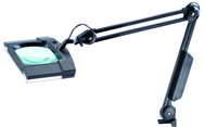 Floating Arm Mag. Light - 7.5x6.2 Rect Lens; 3 Diopter - Industrial Tool & Supply