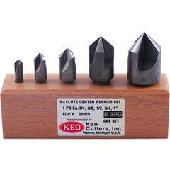 5 PC SET 82D 3FL CARB CSINK - Industrial Tool & Supply