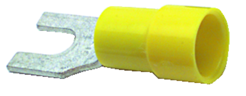Electrical Connectors - TV10-8F-XV #8 Terminal Fork - Industrial Tool & Supply