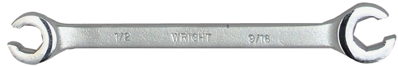 5/8 x 11/16" - 8-1/2" OAL - Flare Nut Wrench - Industrial Tool & Supply