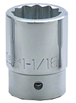 1-5/8 x 2-5/8" - 3/4" Drive - 12 Point - Standard Socket - Industrial Tool & Supply