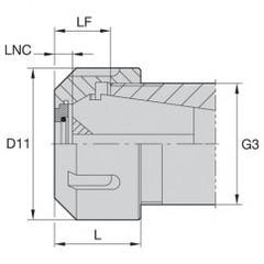 LNABER40M LOCKNUT-COOLANT STYLE - Industrial Tool & Supply
