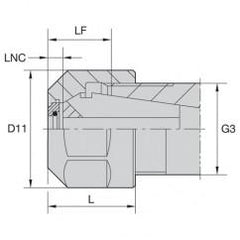 LNHABER16M COOLANT LOCKNUT - Industrial Tool & Supply