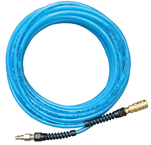 #PFE40254T - 1/4 MPT x 25 Feet - Light Blue Thermoplastic - 2 Fitting(s) - Air Hose - Industrial Tool & Supply