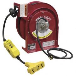 CORD REEL TRIPLE OUTLET GFCI - Industrial Tool & Supply