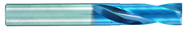0.3mm Dia. - X 47mm OAL - Stub-Carbide-Drill-Aqua EX Coated - Industrial Tool & Supply