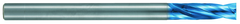 4mm Dia. - X 100mm OAL - 10XD-Carbide-Drill-Aqua EX Coated - Industrial Tool & Supply