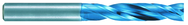 8.5mm Dia. - X 100mm OAL 4xD-Carbide-Drill -Aqua EX Coated - Industrial Tool & Supply