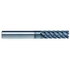 3/8" Dia. - 1-1/4" LOC - 3" OAL - .030 CR 7FL Carbide End Mill - AlCrNx - Industrial Tool & Supply