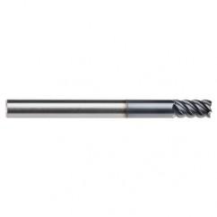 3/16" Dia. - 5/16" LOC - 2" OAL - .015 Radius 5 FL Carbide End Mill-AlTiN-x - Industrial Tool & Supply