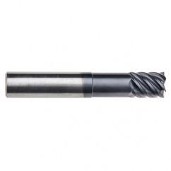 3/8" Dia. - 7/8 LOC - 3" OAL - .030 Radius 6 FL Carbide End Mill-Uncoated - Industrial Tool & Supply