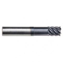 3/8" Dia. - 7/8 LOC - 3" OAL - .030 Radius 6 FL Carbide End Mill-Uncoated - Industrial Tool & Supply