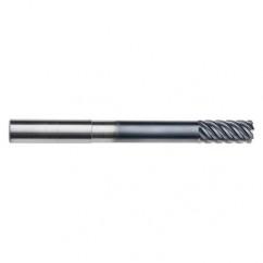 5/8" Dia. - 1-3/8" LOC - 5" OAL - .030 Radius 6 FL Carbide End Mill-Uncoated - Industrial Tool & Supply