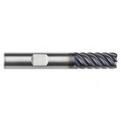 3/8" Dia. - 1-1/4" LOC - 3" OAL - 6 FL Carbide End Mill-AlTiN-x - Industrial Tool & Supply