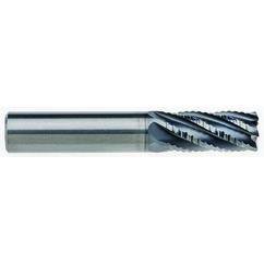 16mm Dia. - 50mm LOC - 108mm OAL - 1mm CR 6FL Carbide End Mill - AlCrNx - Industrial Tool & Supply