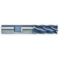 6mm Dia. - 13mm LOC - 57mm OAL - 0.5mm CR 6FL Carbide End Mill - AlCrNx - Industrial Tool & Supply