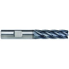 12mm Dia. - 38mm LOC - 93mm OAL - 1mm CR 6FL Carbide End Mill - AlCrNx - Industrial Tool & Supply