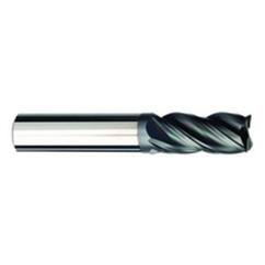 5/8 Dia. x 3 Overall Length 4-Flute Square End Solid Carbide SE End Mill-Round Shank-Center Cut-AlCrN-X - Industrial Tool & Supply