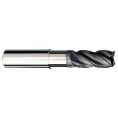 5/8 Dia. x 5 Overall Length 4-Flute .060 C/R Solid Carbide SE End Mill-Round Shank-Center Cut-AlCrN-X - Industrial Tool & Supply