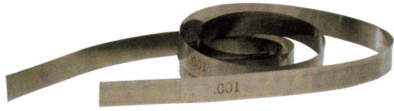 .001 Thickness - 25ft Blade Length - Steel Feeler Stock Roll - Industrial Tool & Supply