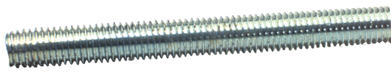 Threaded Rod - 1-3/8-6; 3 Feet Long; Zinc Plated - Industrial Tool & Supply