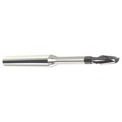 1/16" Dia. - .093" LOC - 1-1/2" OAL - .015 C/R 2 FL Carbide End Mill with .550 Reach-Nano Coated - Industrial Tool & Supply