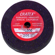 8 x 1-1/2 x 5/8'' - Resin Bonded Rubber Wheel (Extra Fine Grit) - Industrial Tool & Supply