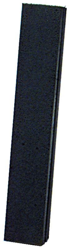 6 x 2 x 1/4'' - Oblong Resin Bonded Rubber Block & Stick (Medium Grit) - Industrial Tool & Supply
