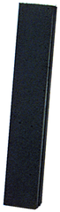 6 x 2 x 1'' - Oblong Resin Bonded Rubber Block & Stick (Fine Grit) - Industrial Tool & Supply