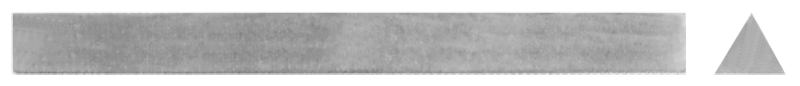 1/2 x 3" - Triangular Shaped Hard Arkansas File (Ultra Fine Grit) - Industrial Tool & Supply