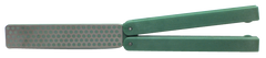 4 x 7/8" - Fine Grit - Rectangular Diafold Diamond Sharpener with Handles - Industrial Tool & Supply