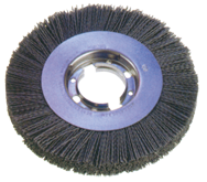 3" Diameter - 5/8" Arbor Hole - 180 SC Abrasive Nylon Straight Wheel - Industrial Tool & Supply