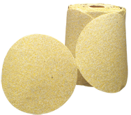 5" x No Hole - 220 Grit - Aluminum Oxide - DriLube Gold Resin Paper Sanding PSA Disc - Industrial Tool & Supply